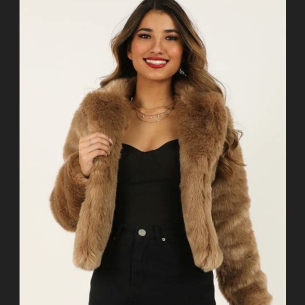New Showpo. Faux Fur Coat